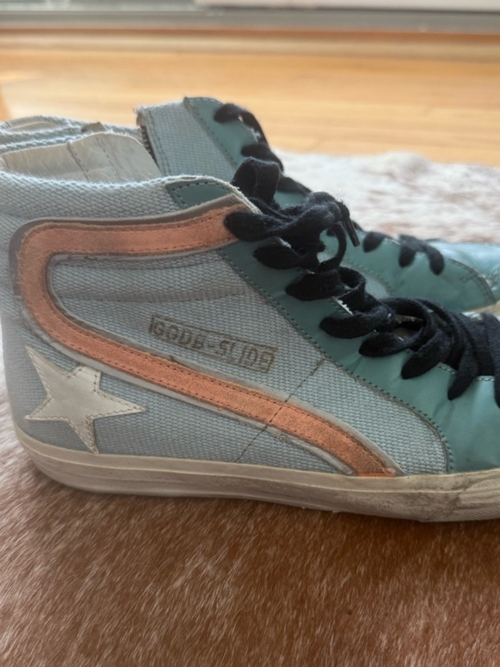 Golden Goose Slide Shoes size 39 Light blue